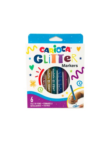 Rotulador carioca glitter purpurina punta 1 mm...