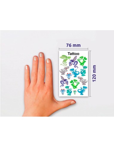 Pegatinas avery tatuaje 6 modelos diferentes...