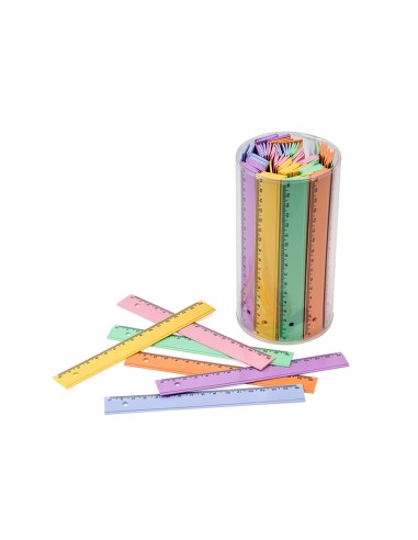Regla faibo plastico 16 cm bote de 100 unidades...