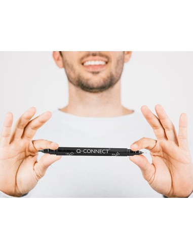Rotulador q-connect marcador permanente doble...