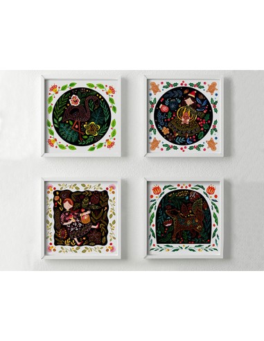 Juego didactico mideer scratch art card boy