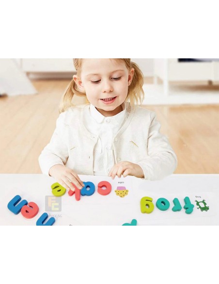 Juego didactico mideer emparejar letras en ingles