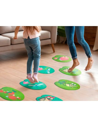Juego didactico mideer rana con 63 adhesivos...