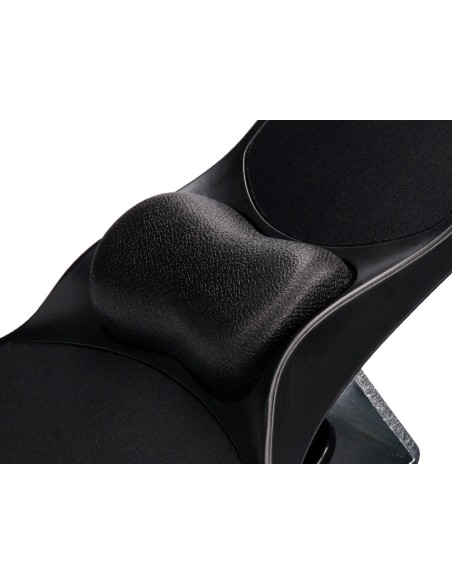 Reposabrazos ergonomico q-connect con alfombrilla de raton y apoyo de muñeca color negro 220x140x480 mm