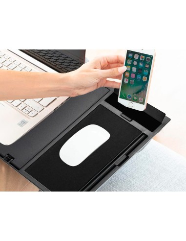 Soporte q-connect ancho para portatil movil...