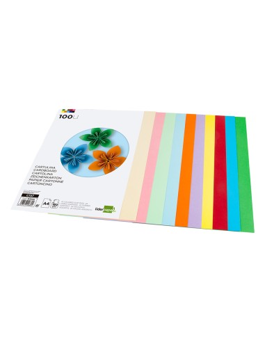 Cartulina liderpapel a4 180g/m2 25 colores...