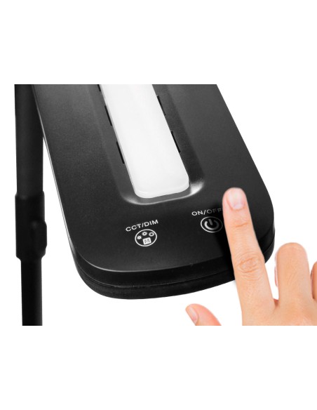 Lampara de suelo q-connect 15w con control remoto altura 146 cm color negro