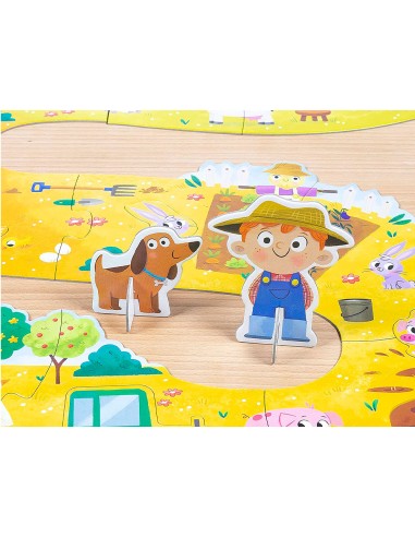 Puzle goula xxl granja 18 piezas