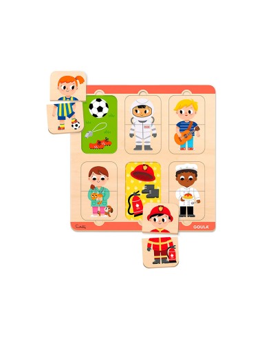 Puzle goula profesiones 12 piezas