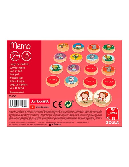 Juego goula didactico memo caperucita roja