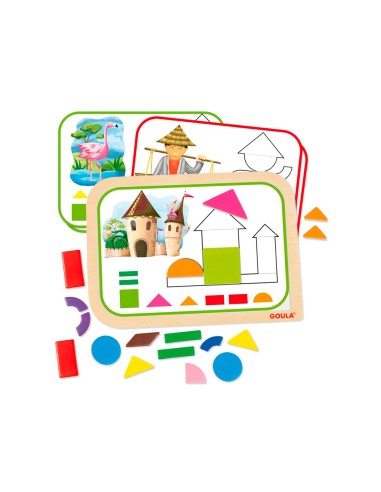 Juego goula didactico magnetic shapes