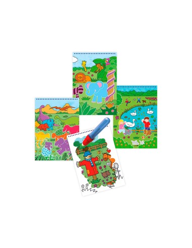 Juego diset de mesa water magic animales