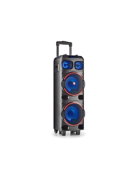 Altavoz ngs premium doble subwoofer 8\" 300w con bateria bluetooth y tws-usb/micro sd/aux in con asa