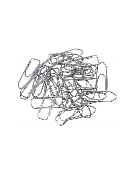 Clips niquelados q-connect n 3 picos 43 mm punta caja de 100 unidades