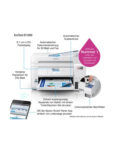 Equipo multifuncion epson ecotank et-4856 tinta...