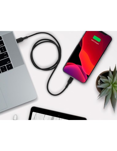 Cable belkin caa003bt1mbk usb-c a lightning...