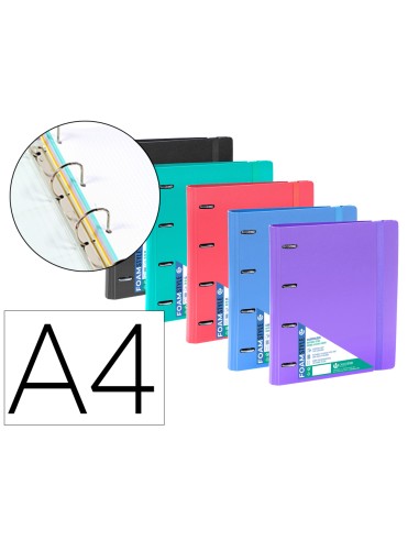 Carpeta 4 anillas de 35 mm carchivo din a4...