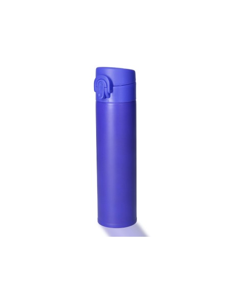 Termo liderpapel acero inoxidable con doble cobertura y sistema de apertura facil con boton 330 ml