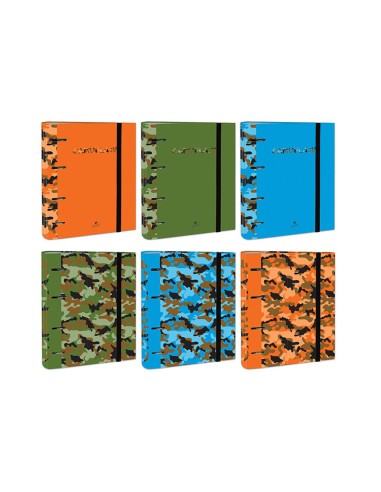 Carpeta de 4 anillas de 40 mm mixtas carton...
