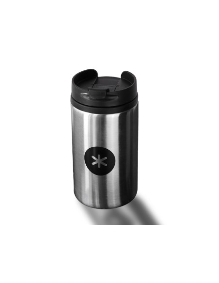 Vaso antartik acero inoxidable con tapa dosificador de seguridad y base acolchada 290 ml color plata
