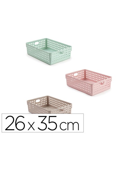 Cesta ordenacion plastiforte atlas nº 4 260x350 mm colores surtidos