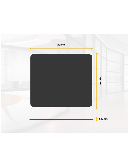 Alfombrilla para raton fellowes estandar reciclada 50% color negro