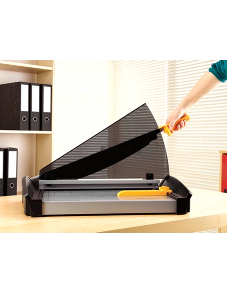 Cizalla de palanca fellowes plasma a4 metalica hasta 40 hojas 80 gr