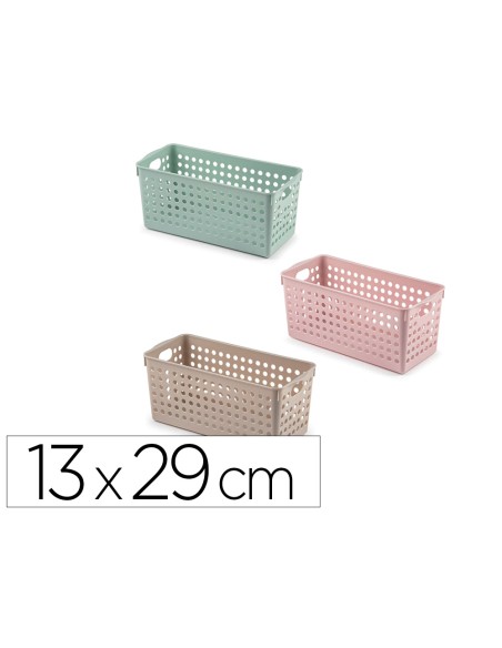 Cesta ordenacion plastiforte atlas nº 1 130x290 mm colores surtidos