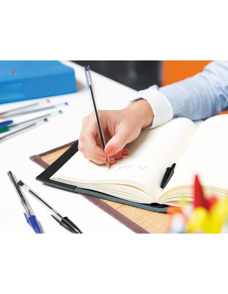 Boligrafo bic cristal mega tubo 16+4 unidades colores surtidos 8 azules / 5 negros / 4 rojos/ 3 verdes