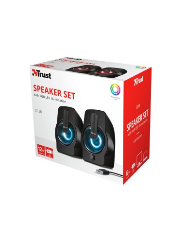 Altavoces trust gemi 2.0 potencia maxima 12w...