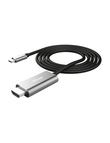 Cable trust calyx adaptador usb-c a hdmi longitud 1,8 m color negro