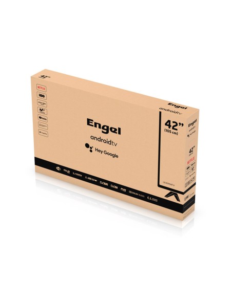 Televisor engel smart android 9 led full hd 42\" ethernet google assistant 3 hdmi/2 usb 1920x1080 pixeles