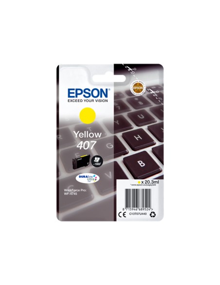 Ink-jet epson 407l clavier wf-4745 series amarillo 1900 paginas