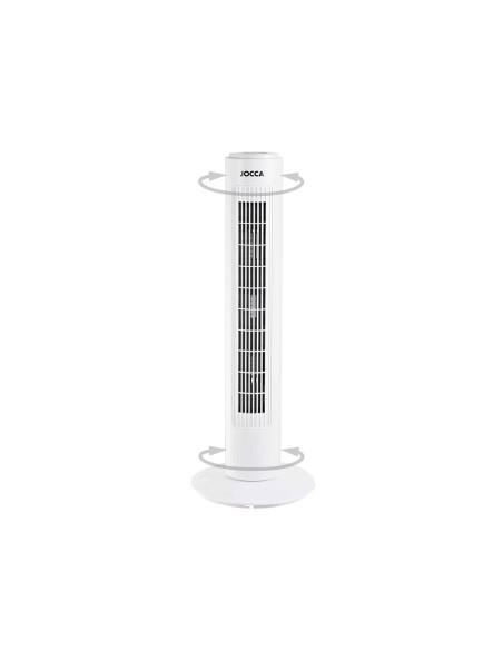 Ventilador de torre jocca 3 velocidades 45w sistema oscilacion altura 730 mm 730x170x170 mm
