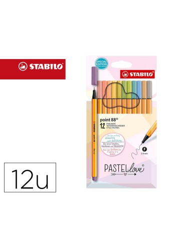 Rotulador stabilo punta de fibra point 88...