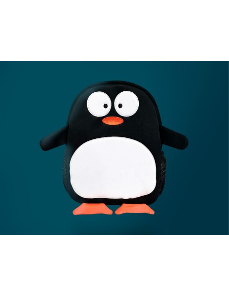 Mochila escolar liderpapel infantil neopreno pinguino