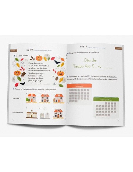 Cuaderno rubio lecturas comprensivas + 6 años