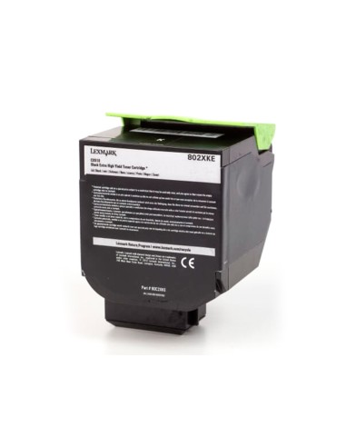 Toner laser lexmark 80c2xke negro 8000 paginas