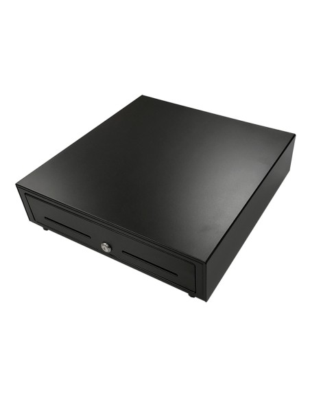 Cajon portamonedas 8 monederos 4 billeteros apertura electrica negro 410x415x110 mm