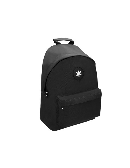 Mochila antartik con asa y bolsillos con cremallera color negro 310x160x410 mm