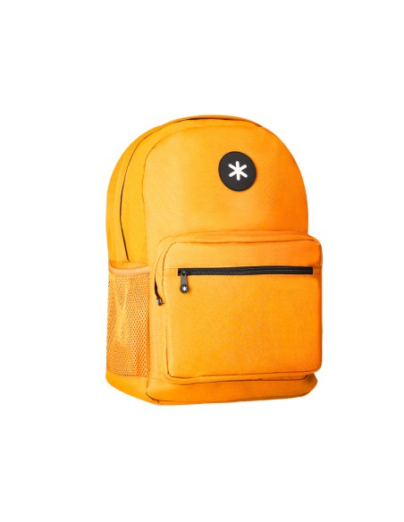 Mochila antartik con asa y bolsillo frontal con cremallera color mostaza 320x140x430 mm
