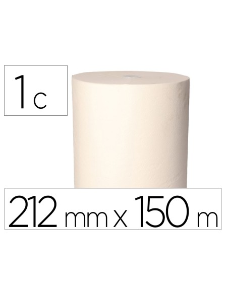 Papel secamanos bunzl greensource 2 capas celulosa blanca 212 mm x 150 m con sistema autocorte paquete de