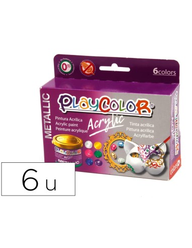 Pintura acrilica playcolor acrylic metallic 40...