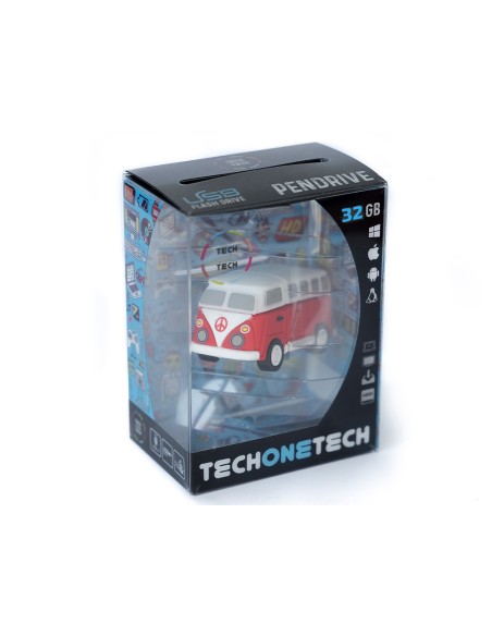 Memoria usb tech on tech hippy van bang camper 32 gb
