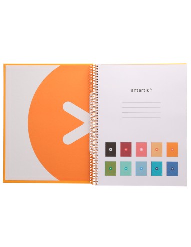 Cuaderno espiral a4 micro antartik tapa forrada...