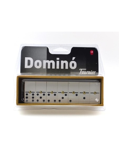 Domino chamelo fournier ficha marfilina en caja de plastico en blister