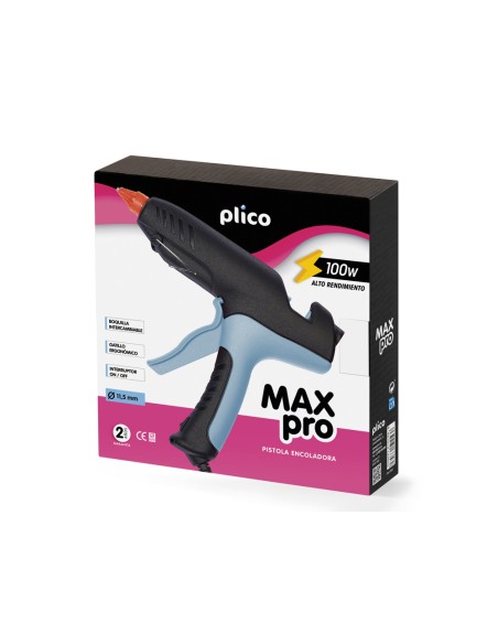 Pistola de silicona caliente plico max pro 100w