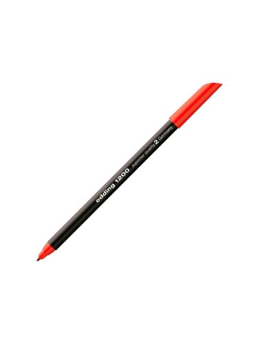 Rotulador edding punta fibra 1200 rojo n.2...