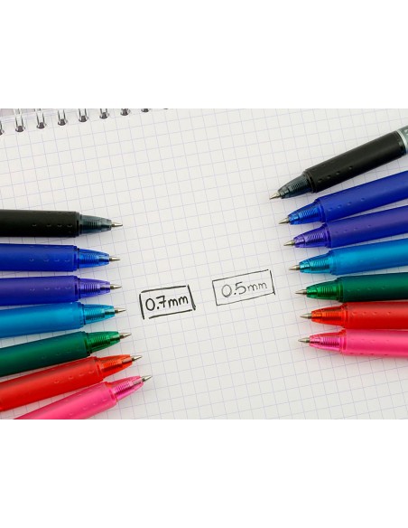 Boligrafo pilot frixion clicker borrable 0,7 mm punta media azul en blister