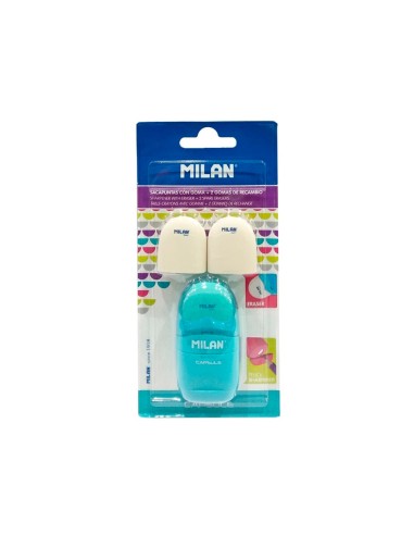Sacapuntas milan capsule plastico 1 uso con...